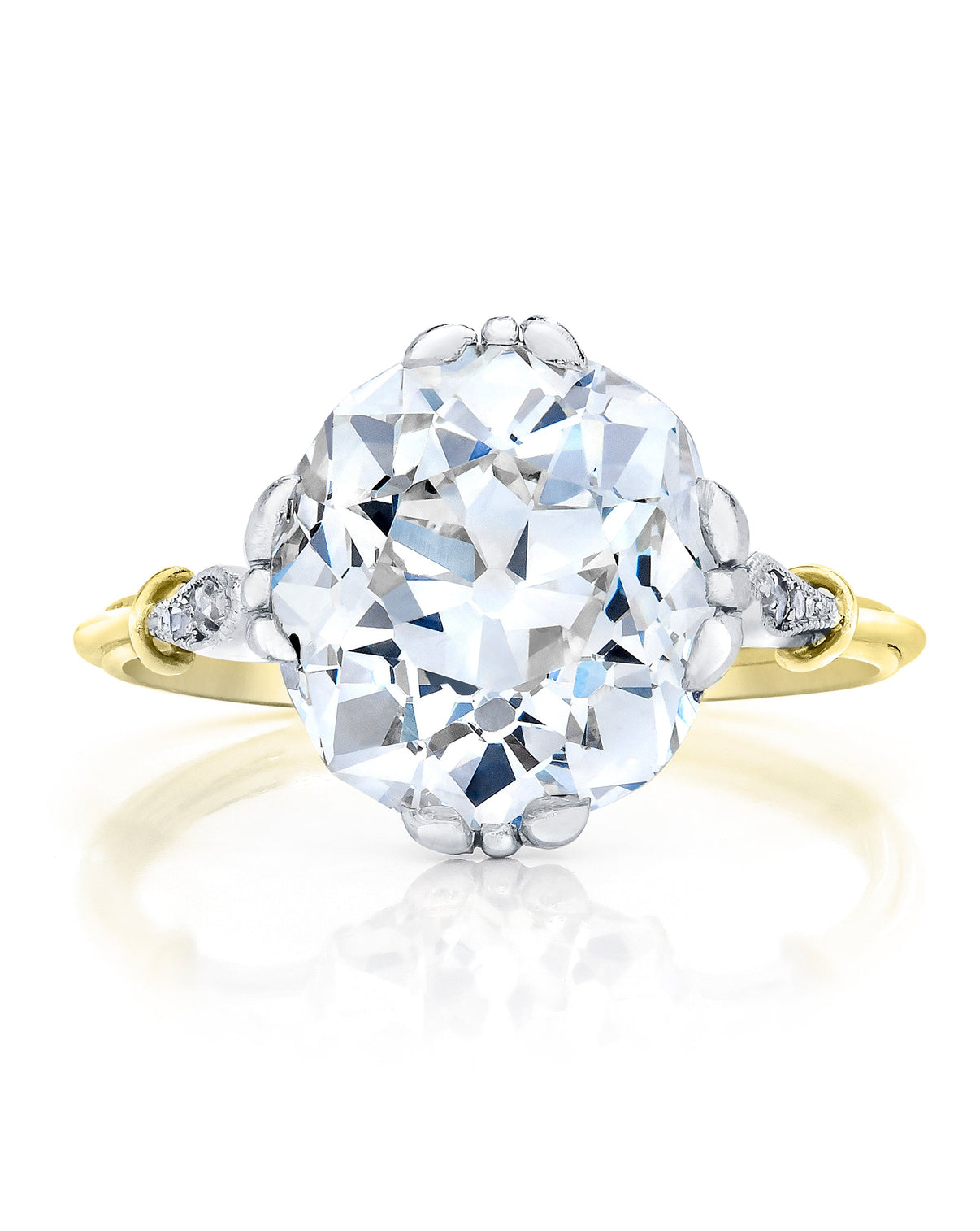 Bridal Engagement Rings Old Mine Cut / Yellow Gold Signature Antique®