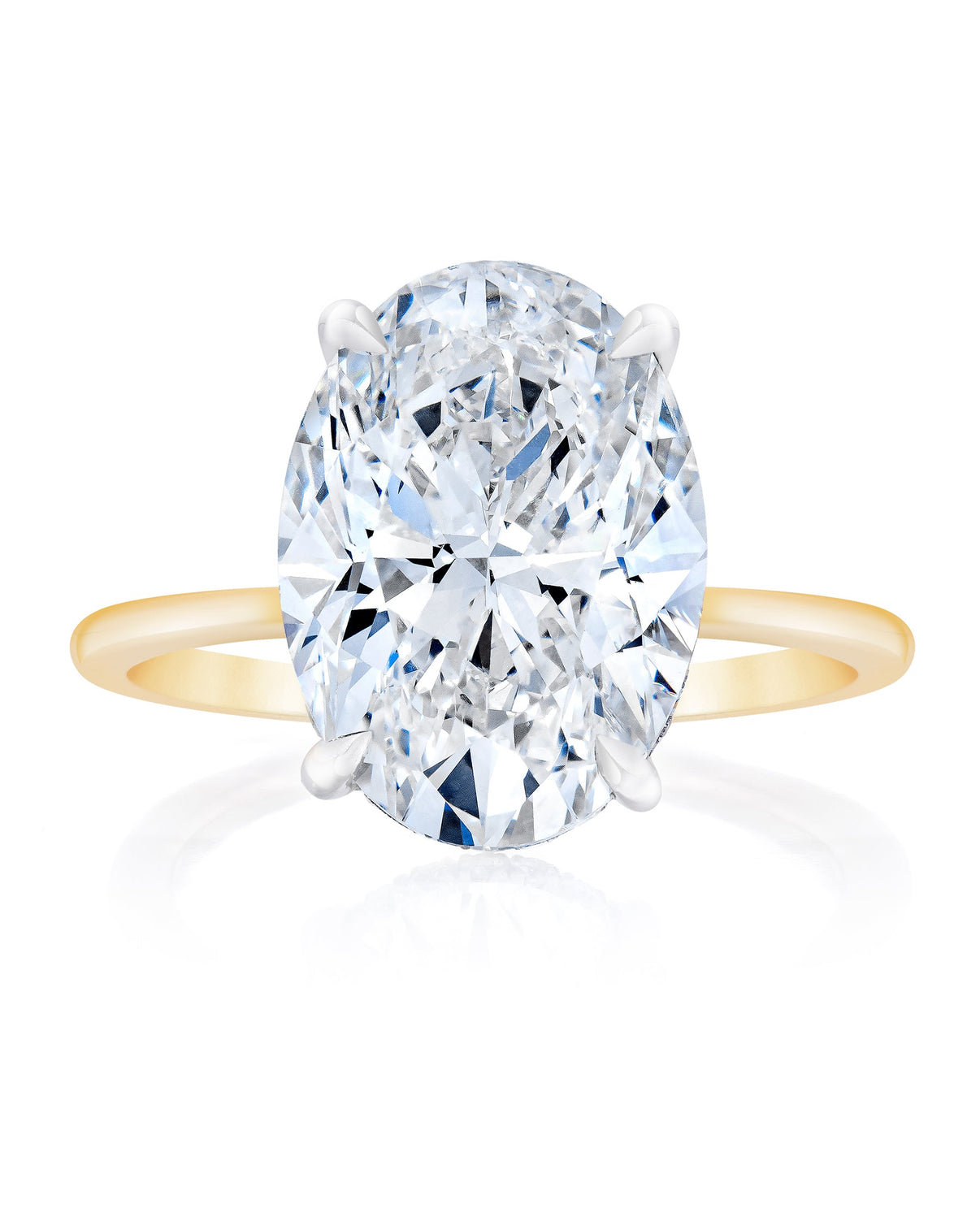 Bridal Engagement Rings Oval / Yellow Gold Whisper Thin® 40674678243416