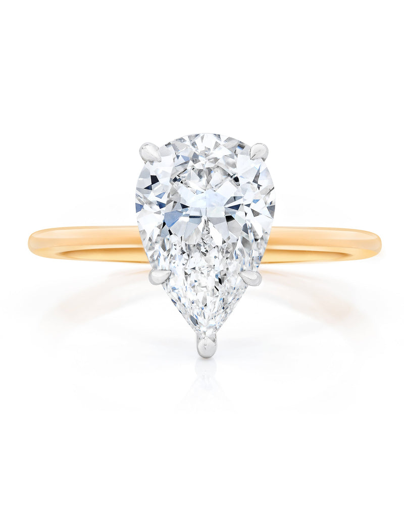 Bridal Engagement Rings Pear / Yellow Gold Whisper Thin®