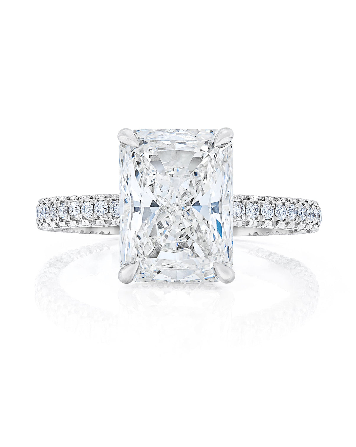 Bridal Engagement Rings Radiant / Yellow Gold Devon Floating Engagement Ring