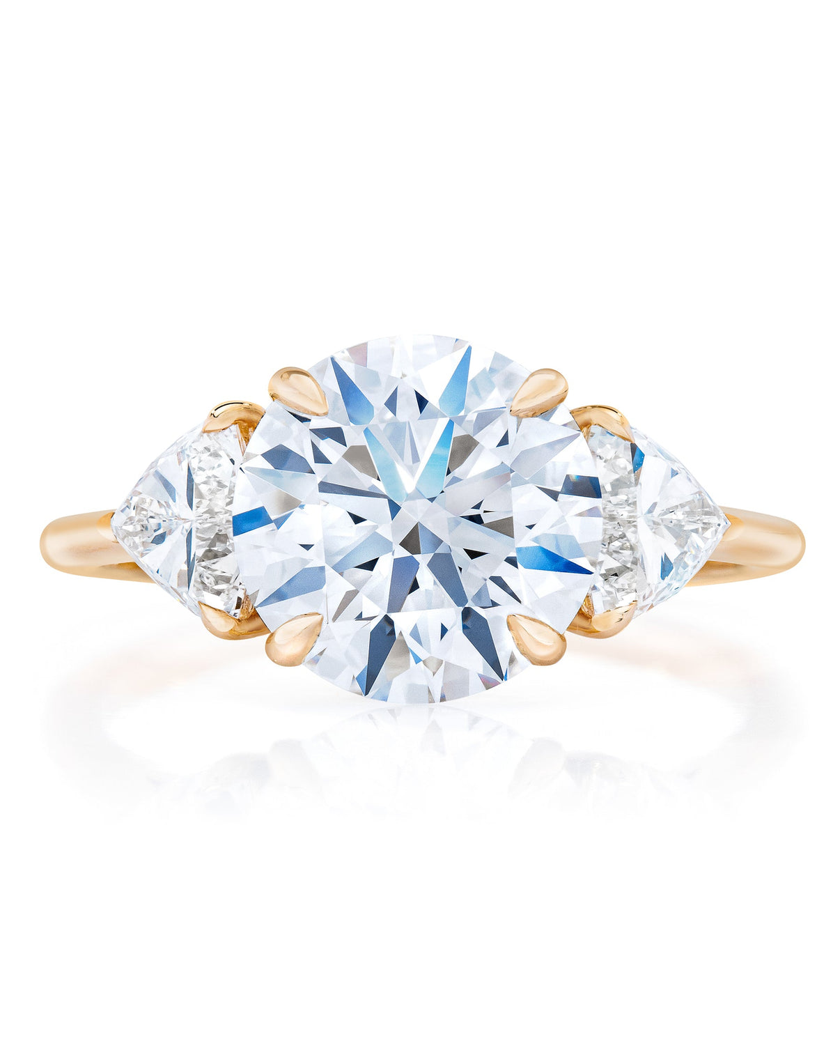 Bridal Engagement Rings Side-Stone Engagement Ring