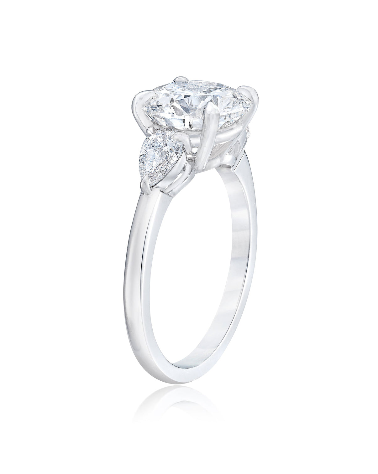 Bridal Engagement Rings Side-Stone Engagement Ring