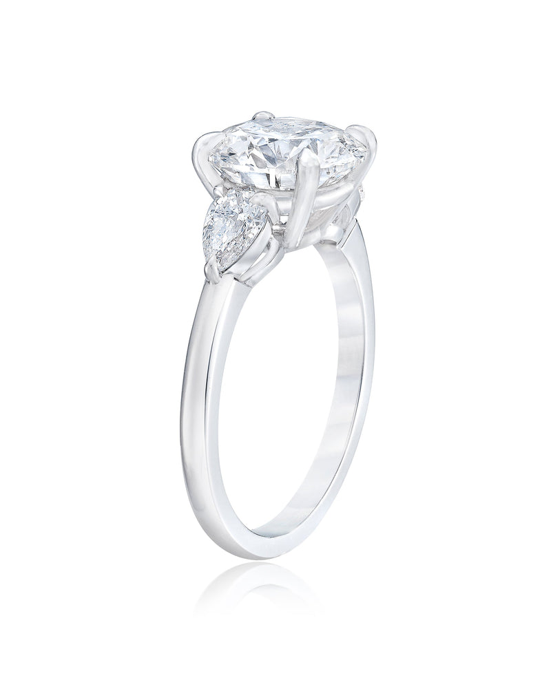 Bridal Engagement Rings Side-Stone Engagement Ring