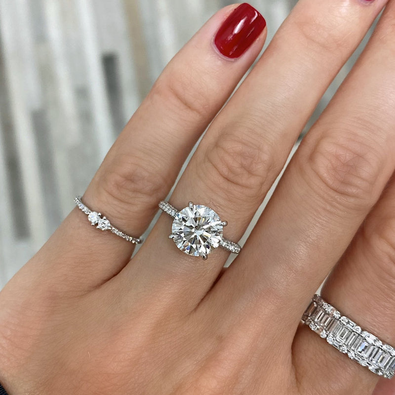 The 'Devon' Floating Oval Engagement Ring