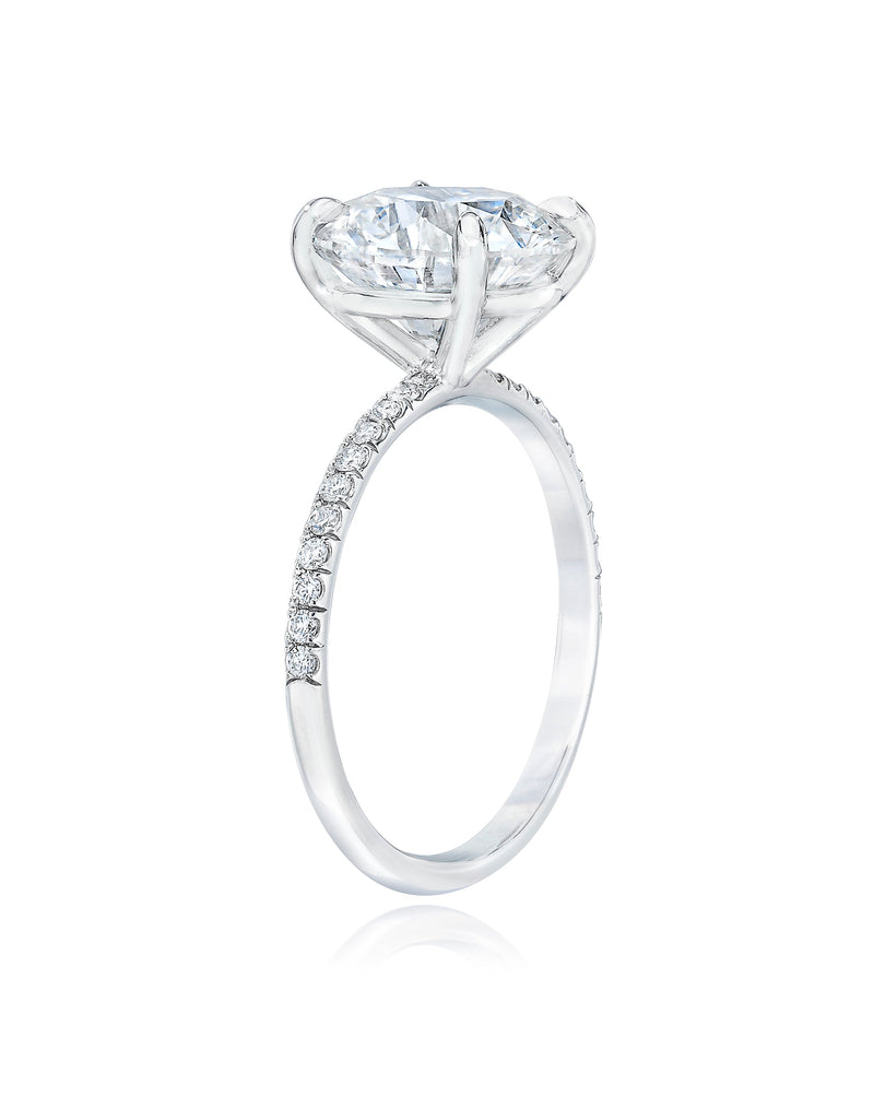 Bridal Engagement Rings Whisper Thin® with Pavé