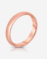 Bridal Mens Rings 14k Rose Gold / 6.5 5 mm Comfort Fit Wedding Band
