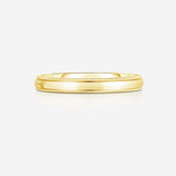 Bridal Mens Rings 14k Yellow Gold / 6.5 3 mm Milgrain Comfort Fit Wedding Band