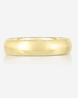 Bridal Mens Rings 14k Yellow Gold / 6.5 5 mm Comfort Fit Wedding Band