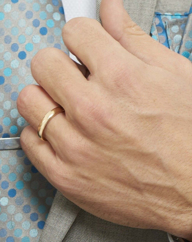 Bridal Mens Rings 3 mm Comfort Fit Wedding Band