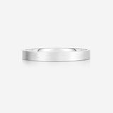 Bridal Mens Rings 3 mm Flat Comfort Fit Wedding Band