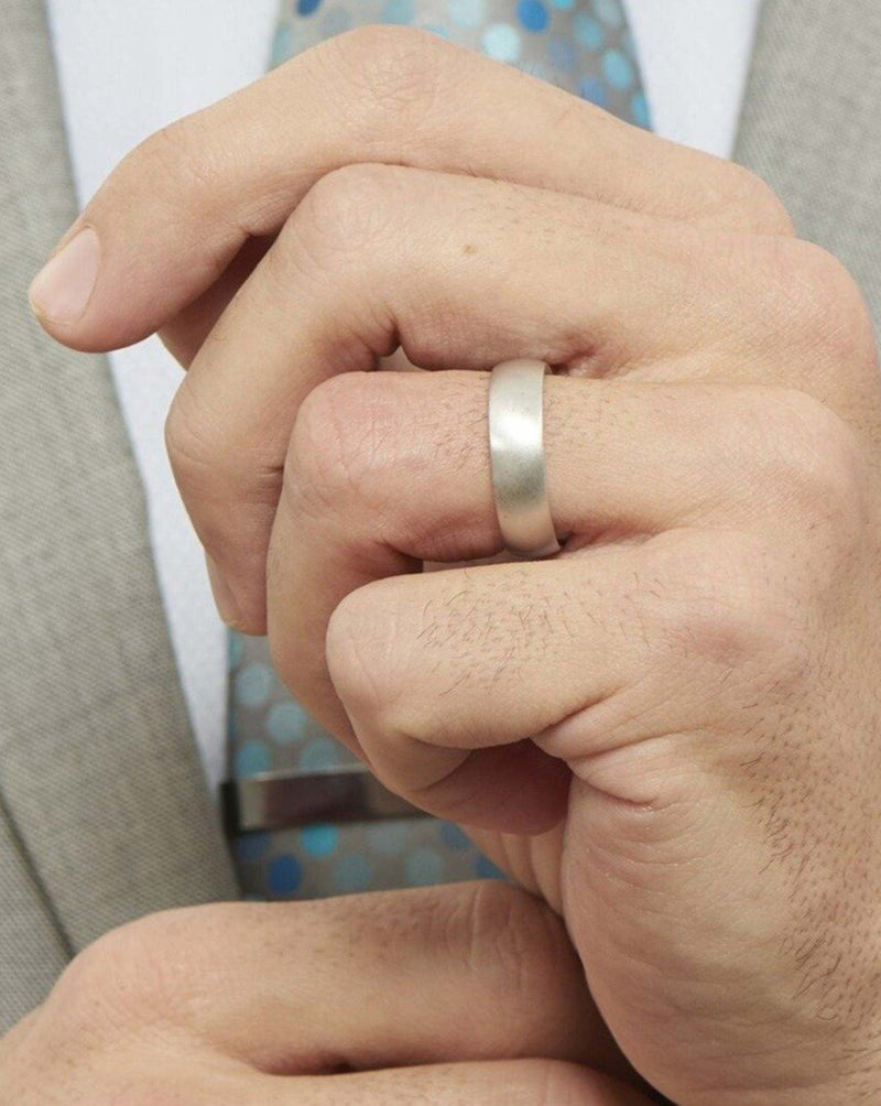 Bridal Mens Rings 6 mm Comfort Fit Wedding Band
