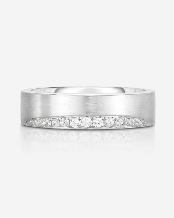 Diamond Edge Wedding Band
