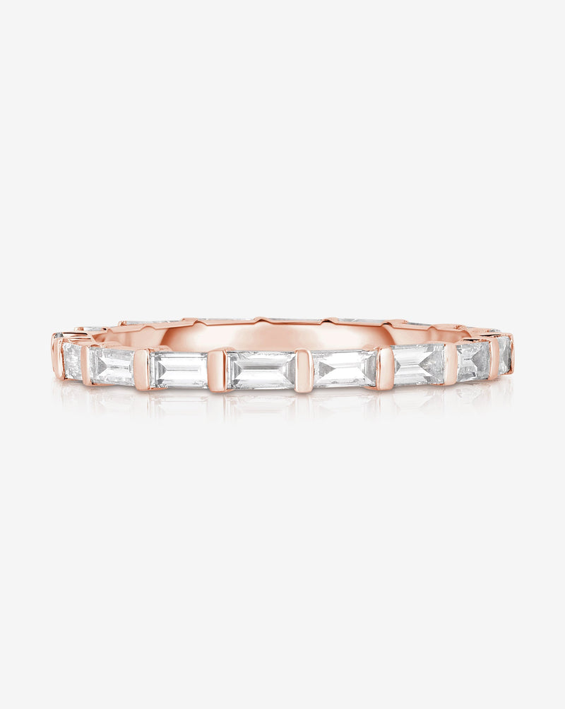 Ring Concierge Baguette Bar Eternity Band 14K Rose Gold