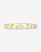 Ring Concierge Baguette Bar Eternity Band 14K Yellow Gold