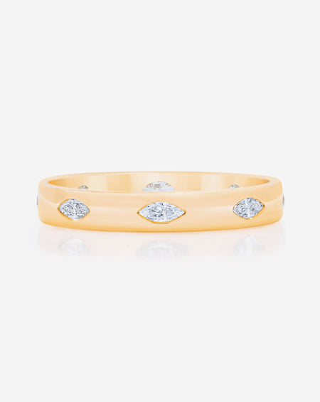 Marquise Luxe Inlay Eternity Band