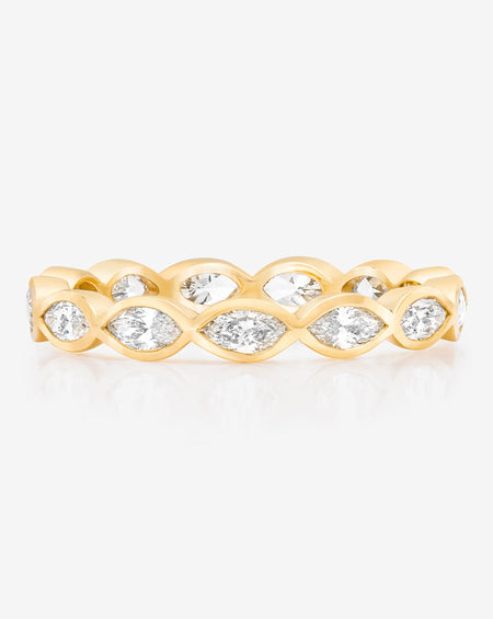 Marquise Bezel Eternity Band