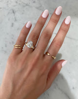 Bridal Wedding Bands Asscher Luxe Inlay Eternity Band