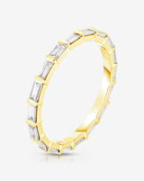 Ring Concierge Baguette Bar Eternity Band 14K Yellow Gold side view