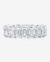Bridal Wedding Bands Emerald Cut Eternity Band