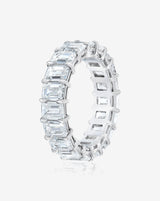Bridal Wedding Bands Emerald Cut Eternity Band