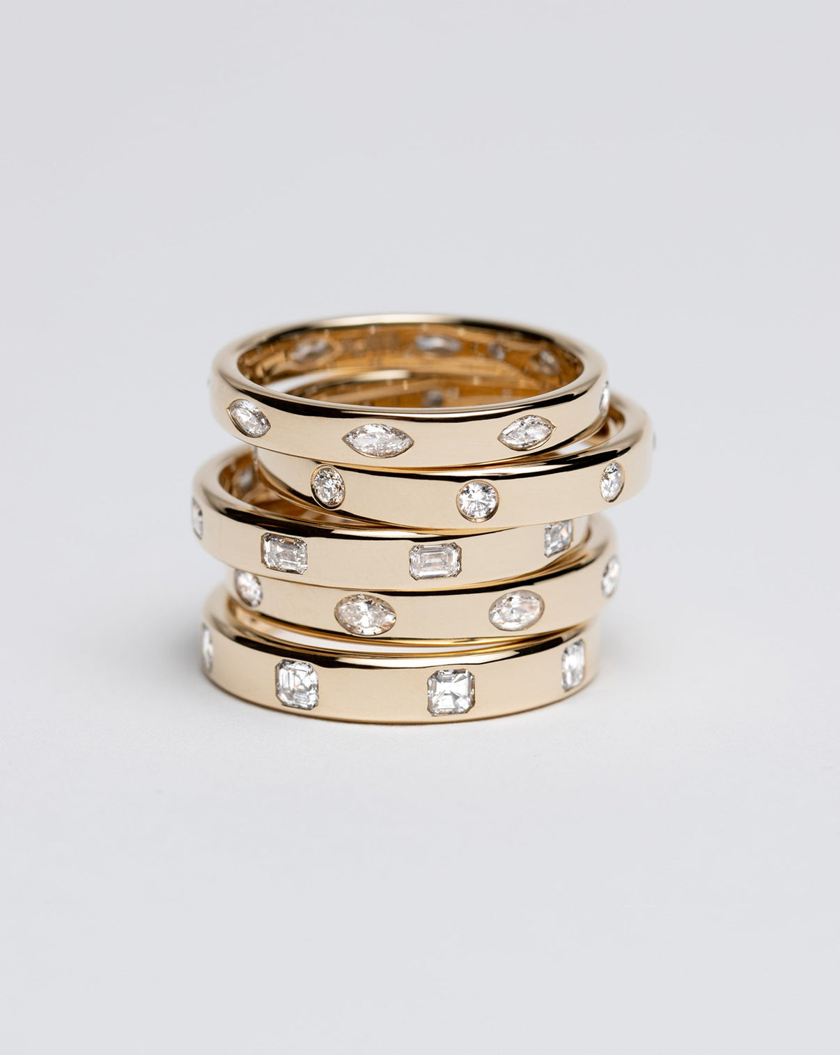 Bridal Wedding Bands Marquise Luxe Inlay Eternity Band