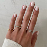 Bridal Wedding Bands Mini Asscher Bezel Eternity Band