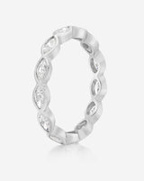 Bridal Wedding Bands Mini Marquise Bezel Eternity Band