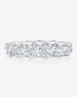 Bridal Wedding Bands Platinum / 3 Sideways Oval Eternity Band