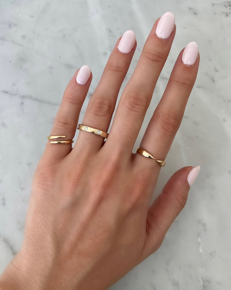 Bridal Wedding Bands Round Luxe Inlay Eternity Band