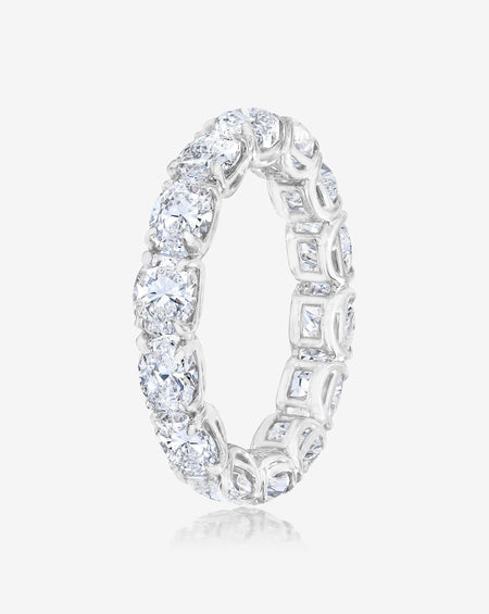 Sideways Oval Diamond Eternity Band