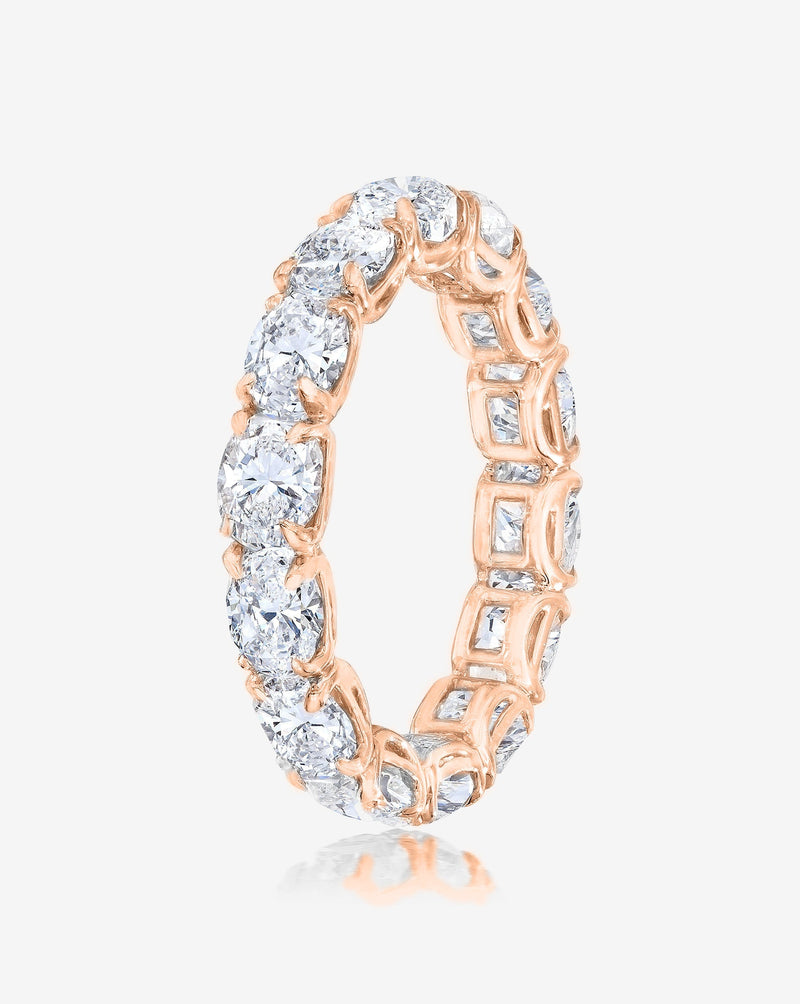 Bridal Wedding Bands Sideways Oval Eternity Band