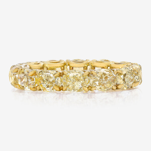 Yellow diamond anniversary ring Clearance