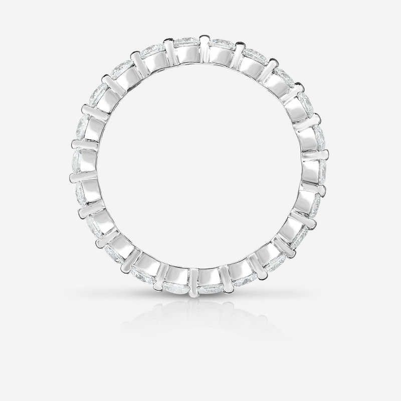 Single Prong Eternity Band Platinum