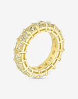 Bridal Wedding Bands Yellow Diamond Eternity Band side view