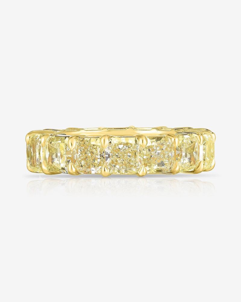 Bridal Wedding Bands Yellow Diamond Eternity Band