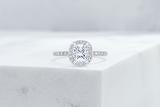 Vow Vow Engagement Rings Cushion / Platinum / Original Design Delancey