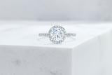 Vow Vow Engagement Rings Antique-Style Round / Platinum / Original Design Delancey