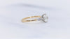 Park VOW by Ring Concierge antique-style round in detailed engagement ring in yellow gold. 
