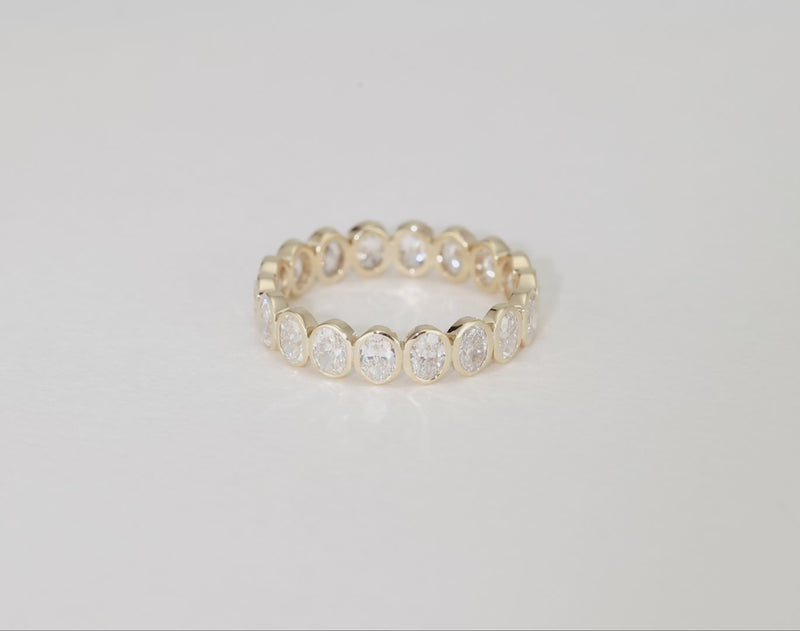 Oval Bezel Eternity Band