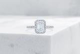 Vow Vow Engagement Rings Emerald / Platinum / Original Design Delancey