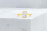 Vow Vow Engagement Rings Radiant / 14K Yellow Gold + Platinum Prongs / Original Design Mercer