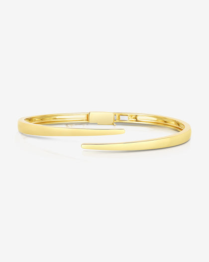 Ring Concierge Bracelets 14k Yellow Gold / 15 cm Open Wrap Gold Bangle