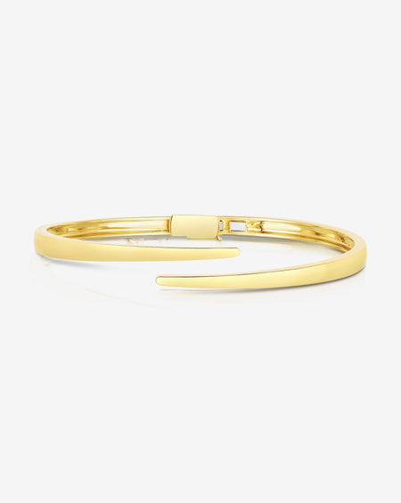 Fluted Gold Bangle 14K Rose Gold / 17 cm