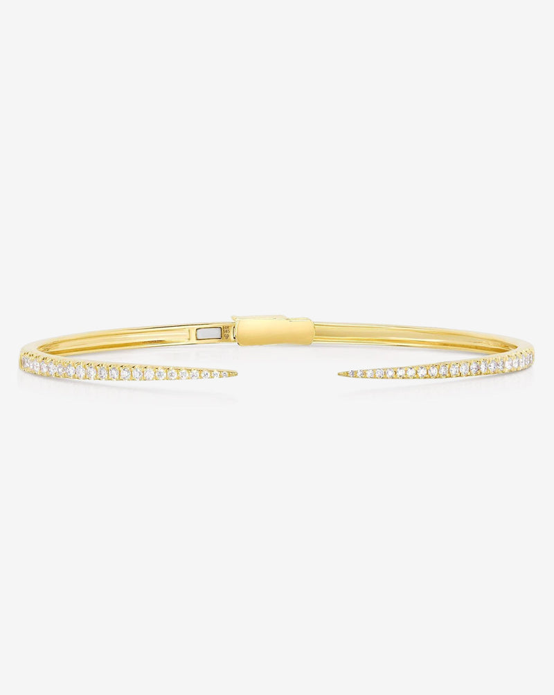 Ring Concierge Bracelets 14k Yellow Gold / 16 cm Diamond Claw Cuff