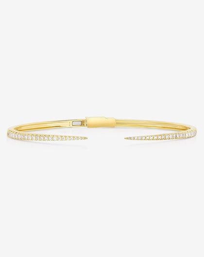 Ring Concierge Bracelets 14k Yellow Gold / 16 cm Diamond Claw Cuff