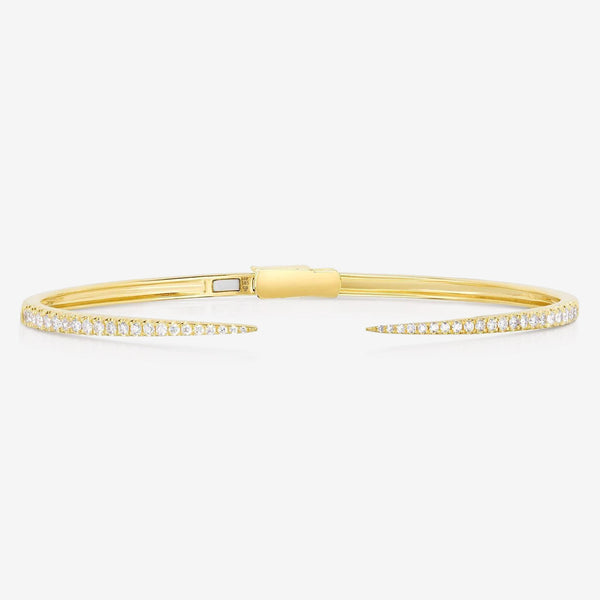 Monan 18kt Yellow Gold Diamond Cuff Bracelet - Farfetch