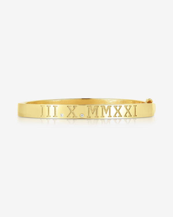 Fluted Gold Bangle – Ring Concierge