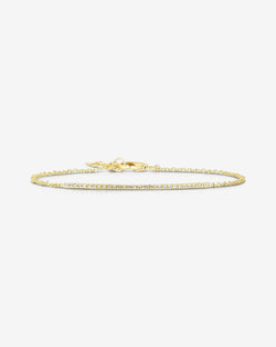 Dainty Diamond Bracelet / 14k Solid Gold Bracelet / Minimalist 
