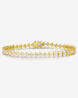 Ring Concierge Bracelets 14k Yellow Gold Diamond Trio Tennis Bracelet