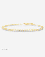 Mini diamond tennis bracelet ring concierge Clearance